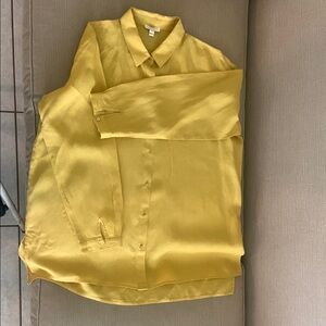 Eileen Fisher Linen Mustard Top
